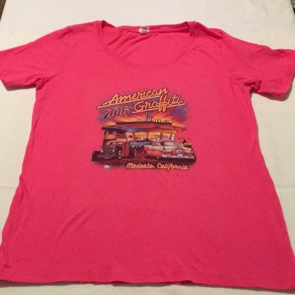 Anvil Tops - Anvil 2016 American Graffiti tee size L (F)